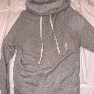 cowl neck sweatshirt